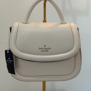 Kate Spade Ivory Top Handle & Crossbody NWT parchment